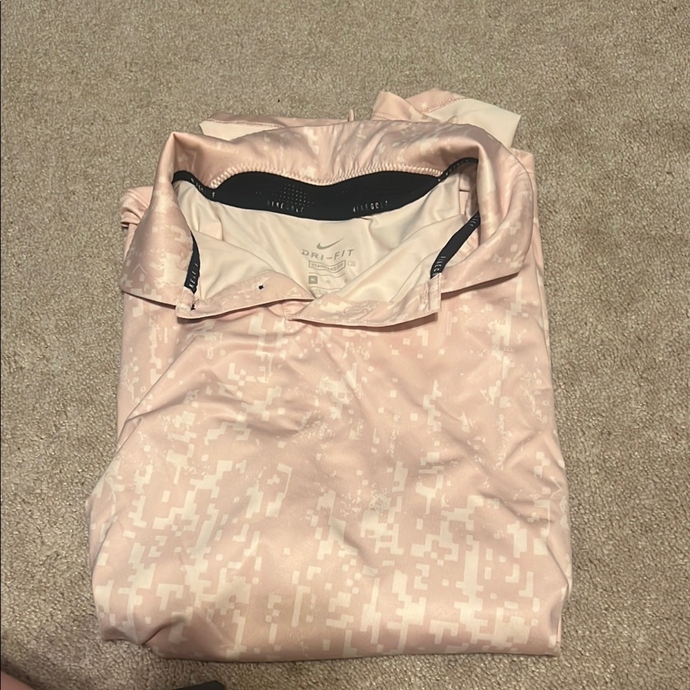 Nike Pink Dri-Fit Golf Shirt